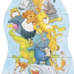 Goki Houten Puzzel Dieren Legpuzzel 17 Stukjes