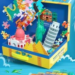 MiDeer - Wereldreizen En Menselijke Geografie: Klassiek Europa - 180 Puzzelstukjes - Puzzel In Mooie Koffer - Kinderpuzzel - Educatief Speelgoed Voor Kinderen - Puzzel Voor Kinderen Vanaf 5 Jaar -Puzzels Verkoop 474x840