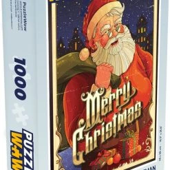 PuzzleWow Puzzel Vintage Kerstman - Kerst - Legpuzzel - Puzzel 1000 Stukjes Volwassenen - Kerst - Cadeau - Kerstcadeau Voor Mannen, Vrouwen En Kinderen - Sinterklaas Cadeautjes - Sinterklaas Voor Grote Kinderen