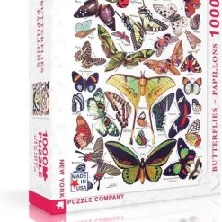 The New York Puzzle Company New York Puzzle Company Butterflies~Papillons - 1000 Pieces -Puzzels Verkoop 513x840