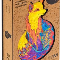 UNIDRAGON Houten Puzzel Dier - Verleidelijke Vos - 195 Stukjes - Medium 25x33 Cm -Puzzels Verkoop 518x840 1