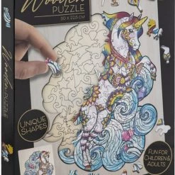 Grafix Houten Puzzel Unicorn | Unieke Puzzelstukjes In Vorm Van Fantasie Thema | 130 Puzzelstukjes | Puzzel Voor Kinderen En Volwassenen | Formaat 30 X 22.5 CM | Cadeau Voor Jong En Oud -Puzzels Verkoop 519x840