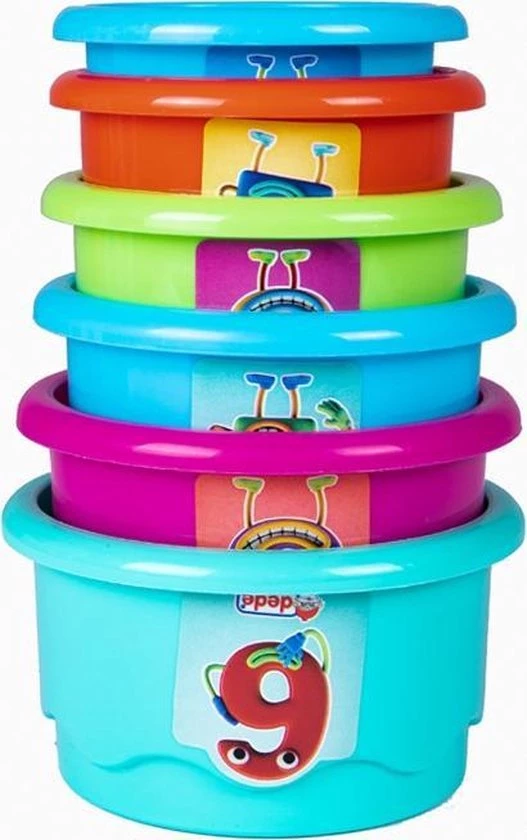 Dede- Baby Puzzel-Vrolijke Torens-12+ Maanden-12 Stuks- STEM-Non Toxic 8 Dede- Baby Puzzel-Vrolijke Torens-12+ Maanden-12 Stuks- STEM-Non Toxic - Afbeelding 6