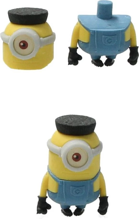 Redhart Despicable Me 3D Gummen Bouwbaar Set Van 5 Gummen – 5x5x2cm | Bouw Je Eigen Minion Gummenset | Kindergummen En Schoolspullen | Tekenspullen 5 Redhart Despicable Me 3D Gummen Bouwbaar Set Van 5 Gummen – 5x5x2cm | Bouw Je Eigen Minion Gummenset | Kindergummen En Schoolspullen | Tekenspullen - Afbeelding 3