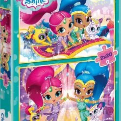 Clementoni - Superkleur Puzzel - Shimmer And Shine - 2x20 Stukjes -Puzzels Verkoop 535x840