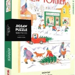 The New York Puzzle Company Snow Day - NYPC New Yorker Collectie Puzzel 500 Stukjes