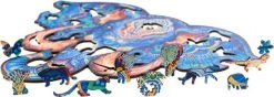 UNIDRAGON Houten Puzzel Dier - Eeuwige Olifant - 194 Stukjes - Medium 34x26 Cm -Puzzels Verkoop 550x195