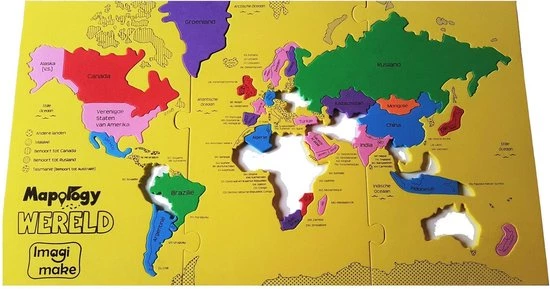 Imagimake Wereld's Grootste Landen (NL) Foam Puzzle 3 Imagimake Wereld's Grootste Landen (NL) Foam Puzzle