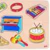 Goki Knopjespuzzel Met Geluid: Muziekinstrument 5-delig Hout -Puzzels Verkoop 550x297