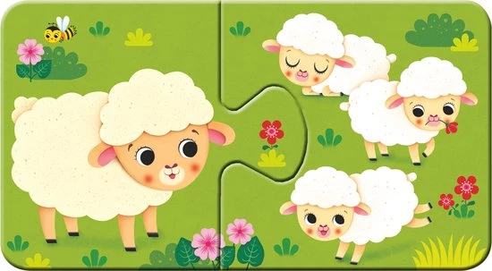 Ravensburger Dieren En Hun Kleintjes - My First Puzzles - 9x2 Stukjes - Kinderpuzzel 6 Ravensburger Dieren En Hun Kleintjes - My First Puzzles - 9x2 Stukjes - Kinderpuzzel - Afbeelding 4