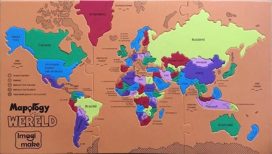Imagimake Wereld's Grootste Landen (NL) Foam Puzzle 10 Imagimake Wereld's Grootste Landen (NL) Foam Puzzle - Afbeelding 8