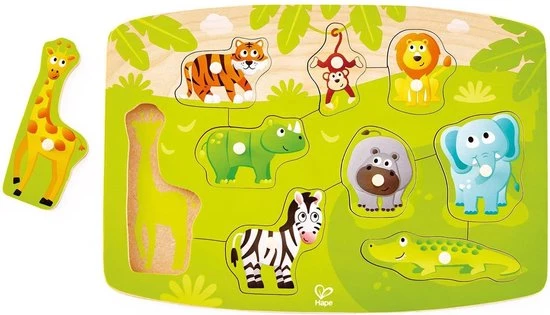 Hape Jungle Vormenpuzzel 4 Hape Jungle Vormenpuzzel - Afbeelding 2