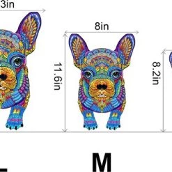 Brickkies®,Franse Bulldog, Jigsaw Puzzel, Houten Puzzel, A3, Maat L, 42 X 28 X 29 Cm, 294 Stukjes, Kijk Voor Verschillende Afbeeldingen. 9 Brickkies®,Franse Bulldog, Jigsaw Puzzel, Houten Puzzel, A3, Maat L, 42 X 28 X 29 Cm, 294 Stukjes, Kijk Voor Verschillende Afbeeldingen. -Puzzels Verkoop 550x332