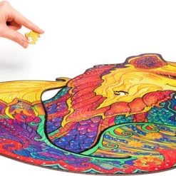 UNIDRAGON Houten Puzzel Dier - Verleidelijke Vos - 700 Stukjes - Royal Size 45x59 Cm -Puzzels Verkoop 550x338 3