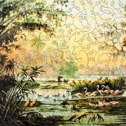 Inside Adventure | Unieke Stukjes In De Vorm Van Dieren En Planten | 3D Flamingo Houten Puzzel Voor Kinderen En Volwassenen | Unieke Whimsy Stukjes | 277 Stukjes | Vormenpuzzel -Puzzels Verkoop 550x345