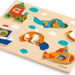 Puzzels Verkoop 8 Djeco Reliëfpuzzel - Voertuigen