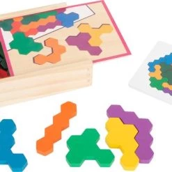 Small Foot Company Small Foot - Hexagon Wooden Puzzle Learning Game