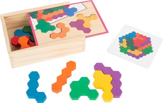 Small Foot Company Small Foot - Hexagon Wooden Puzzle Learning Game 3 Small Foot Company Small Foot - Hexagon Wooden Puzzle Learning Game