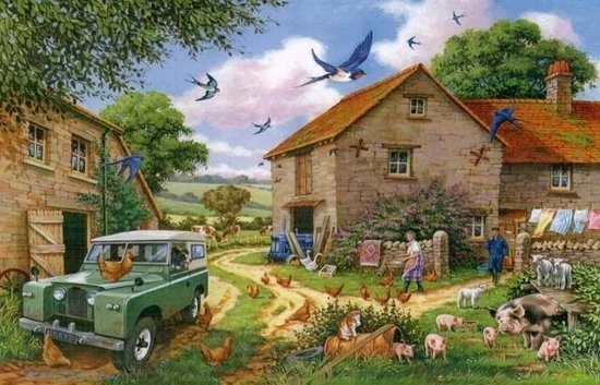 House Of Puzzles Farmer's Wife Puzzel 500 Stukjes XL 4 House Of Puzzles Farmer's Wife Puzzel 500 Stukjes XL - Afbeelding 2