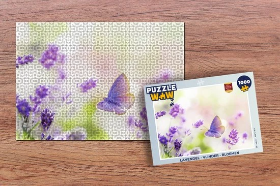 PuzzleWow Puzzel Lavendel - Vlinder - Bloemen - Legpuzzel - Puzzel 1000 Stukjes Volwassenen - Sinterklaas Cadeautjes - Sinterklaas Voor Grote Kinderen 4 PuzzleWow Puzzel Lavendel - Vlinder - Bloemen - Legpuzzel - Puzzel 1000 Stukjes Volwassenen - Sinterklaas Cadeautjes - Sinterklaas Voor Grote Kinderen - Afbeelding 2