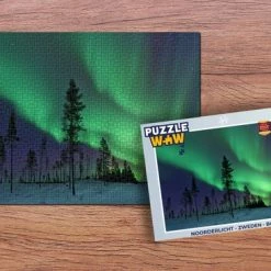 PuzzleWow Puzzel Noorderlicht - Zweden - Boom - Legpuzzel - Puzzel 1000 Stukjes Volwassenen - Sinterklaas Cadeautjes - Sinterklaas Voor Grote Kinderen -Puzzels Verkoop 550x366 30