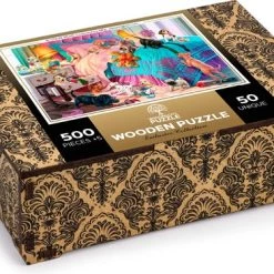 Wooden City Puzzel: NAUGHTY PUPPIES 505/50, In Hout, 8+