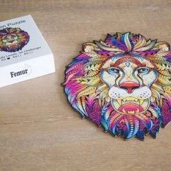 FEMUR Leeuw - A3-formaat - Dierenpuzzel - Houten Puzzel - Puzzel - Jiggsaw - Dieren Legpuzzel - 150 Stukjes -Puzzels Verkoop 550x366 4