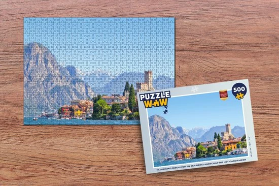 PuzzleWow Puzzel Gardameer - Berg - Stad - Legpuzzel - Puzzel 500 Stukjes - Sinterklaas Cadeautjes - Sinterklaas Voor Grote Kinderen 4 PuzzleWow Puzzel Gardameer - Berg - Stad - Legpuzzel - Puzzel 500 Stukjes - Sinterklaas Cadeautjes - Sinterklaas Voor Grote Kinderen - Afbeelding 2