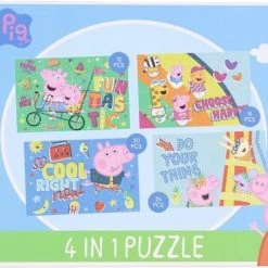 Toy Universe PEPPA PIG -4 IN 1 PUZZEL