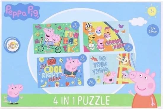 Toy Universe PEPPA PIG -4 IN 1 PUZZEL 3 Toy Universe PEPPA PIG -4 IN 1 PUZZEL
