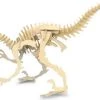 Merkloos Bouwpakket 3D Puzzel Dinosaurus Velociraptor - Hout