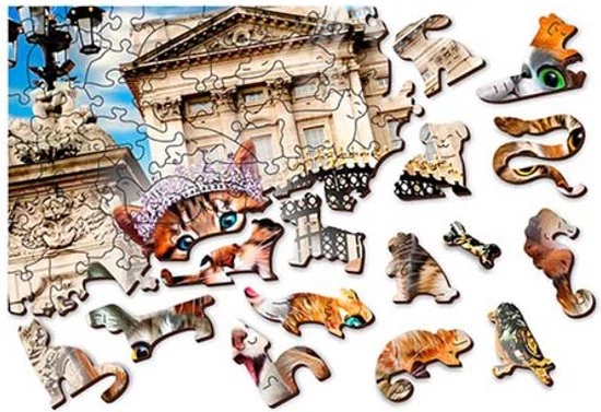 Wooden City Kittens In London (300 Stukjes) - Houten Puzzel 3 Wooden City Kittens In London (300 Stukjes) - Houten Puzzel