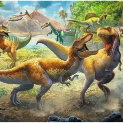 Trefl Dino Puzzel Vechtende Tyrannosaurussen Dinosauriërs 160 Stukjes 5+ -Puzzels Verkoop 550x378 5