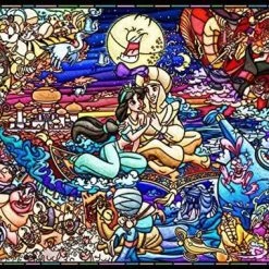 Tenyo Disney Legpuzzel Aladdin Stained Glass (1000 Plastic Stukjes)