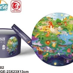 Nixnix - Ronde Puzzel - 150 Stukjes - Speelgoed - Dieren - Cadeautip - Kinderen - Met Opbergdoos -Puzzels Verkoop 550x385 4