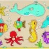 Goki Houten Puzzel Zeedieren 8-Delig