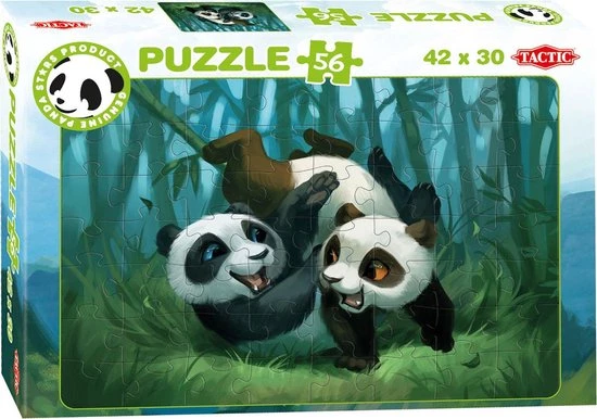 Tactic Panda Stars Puzzel Playtime - 56 Stukjes 5 Tactic Panda Stars Puzzel Playtime - 56 Stukjes - Afbeelding 3