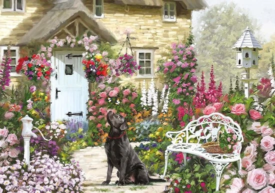 Otter House Cottage Garden Puzzel 500 XL Stukjes 3 Otter House Cottage Garden Puzzel 500 XL Stukjes
