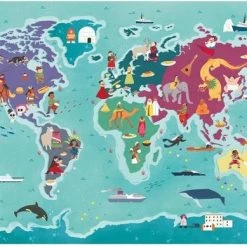 Clementoni Legpuzzel - Supercolor Puzzel Collectie - Exploring Maps, Cultuur - 250 Stukjes, Puzzels Kinderen