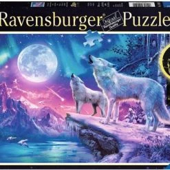 Ravensburger Puzzel Wolven In Het Noorderlicht - Legpuzzel - 500 Stukjes