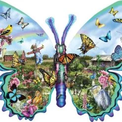 SunsOut Shaped Legpuzzel Butterfly Farm