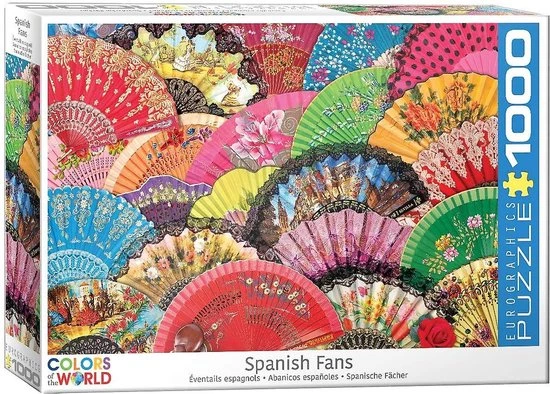 Eurographics Colors Of The World Puzzel Spaanse Waaiers - 1000 Stukjes 3 Eurographics Colors Of The World Puzzel Spaanse Waaiers - 1000 Stukjes