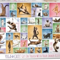 Eurographics Puzzel Yoga Cats - 1000 Stukjes -Puzzels Verkoop 550x395 3