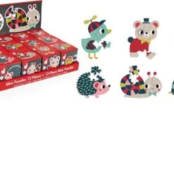 Janod Mini Puzzels - Bosdieren