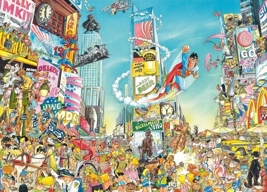 King International Comic Puzzel Time Square 4 King International Comic Puzzel Time Square - Afbeelding 2