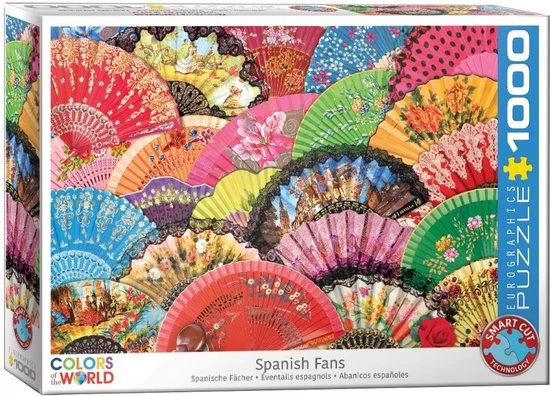 Eurographics Colors Of The World Puzzel Spaanse Waaiers - 1000 Stukjes 4 Eurographics Colors Of The World Puzzel Spaanse Waaiers - 1000 Stukjes - Afbeelding 2