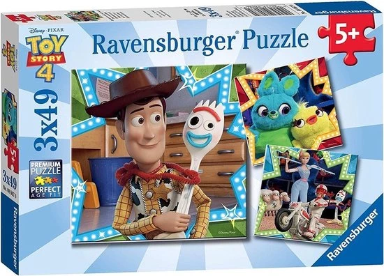 Ravensburger Puzzel Toy Story 4 - 3x49 Stukjes - Kinderpuzzel 9 Ravensburger Puzzel Toy Story 4 - 3x49 Stukjes - Kinderpuzzel - Afbeelding 7