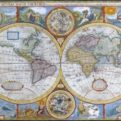 Eurographics Puzzel Antique World Map - 1000 Stukjes -Puzzels Verkoop 550x397 15