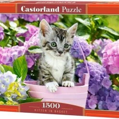 Castorland Kitten In Basket - 1500pcs