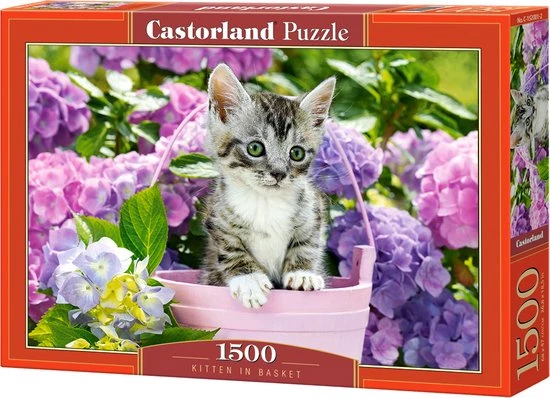 Castorland Kitten In Basket - 1500pcs 3 Castorland Kitten In Basket - 1500pcs